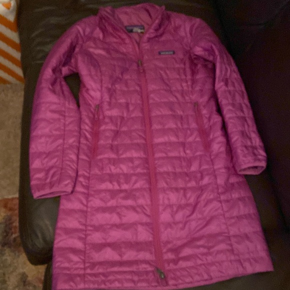 NWOT Patagonia nano puff long XS pink - Picture 3 of 5